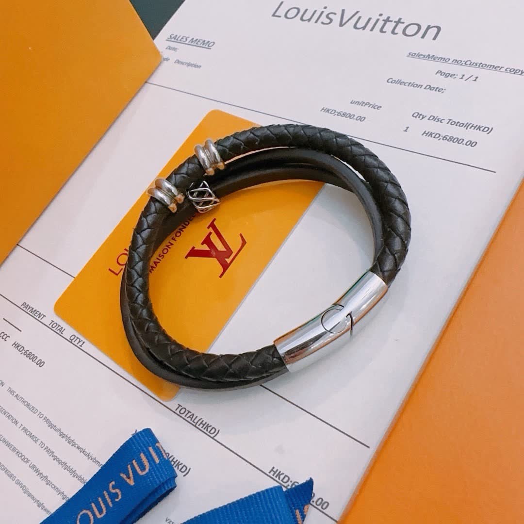 Louis Vuitton Leather Bracelet